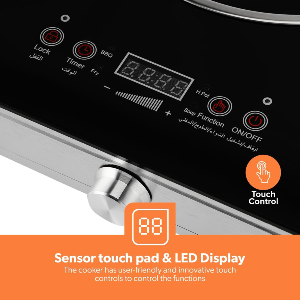 Geepas GIC6131S Double Infrared Cooker – 3600W